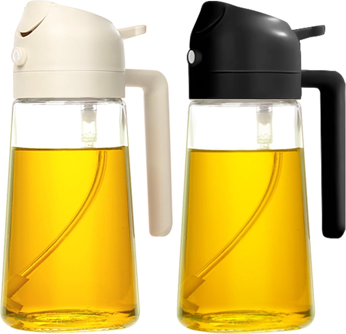 Oil Sprayer, Oil Dispenser Bottle, Glass Oil Bottle, Oil Spray Bottle, Food-grade Oil Mister for Air Fryer, Salad, Frying, BBQ -17oz/500ml (2 in 1) Oil Sprayer, Oil Dispenser Bottle, Glass Oil Bottle, Oil Spray Bottle, Food-grade Oil Mister for Air Fryer, Salad, Frying, BBQ -17oz/500ml (2 in 1)